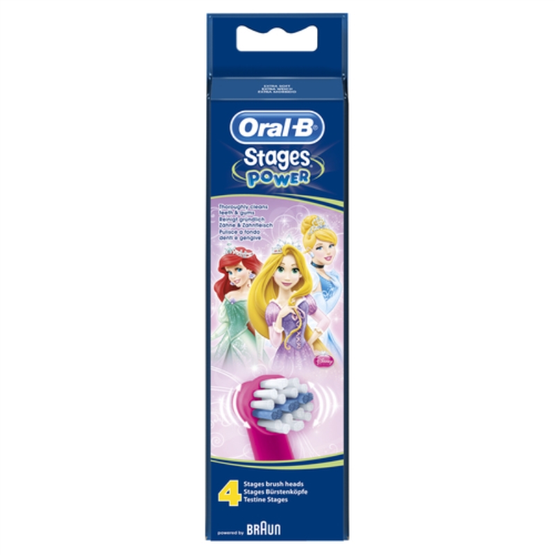 BRAUN Testine di ricarica Oral-B Kids Disney refill per spazzolini elettrici Braun 3 pezzi